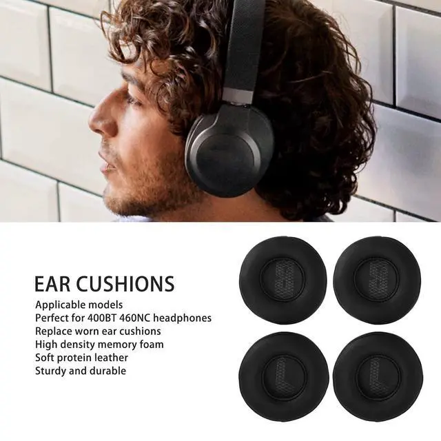 Alt view image 2 of 7 - Replacement Earpads for Live 400BT 460NC Headphones, 2 Pairs Noise Isolation Memory Foam Ear Cushions Cover for 400BT 460NC, Ear Pads Cushions Replacement
