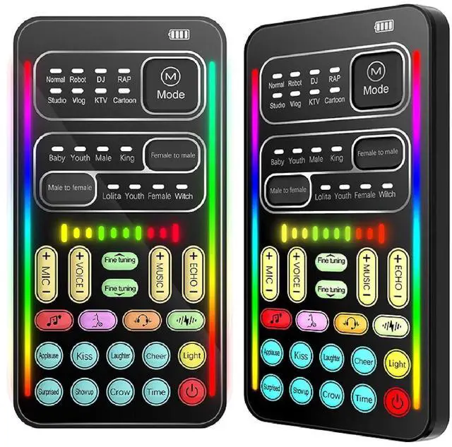 Main image of Handheld Portable Voice Changers, 10 Scales Adjustable Sound Disguiser, Mini Multifunctional Voice Changer with 8 Sound Effects for , Live, PC