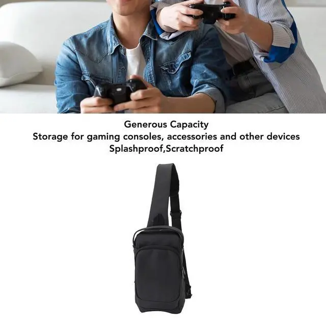Alt view image 2 of 7 - Carrying Case for Steam Deck OLED Handheld Gaming Console, Travel Chest Carrying Gaming Pouch, Travel Bag for Consoles & Accessories with Large Storage Space, Black