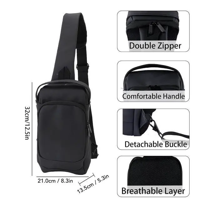Alt view image 3 of 7 - Carrying Case for Steam Deck OLED Handheld Gaming Console, Travel Chest Carrying Gaming Pouch, Travel Bag for Consoles & Accessories with Large Storage Space, Black