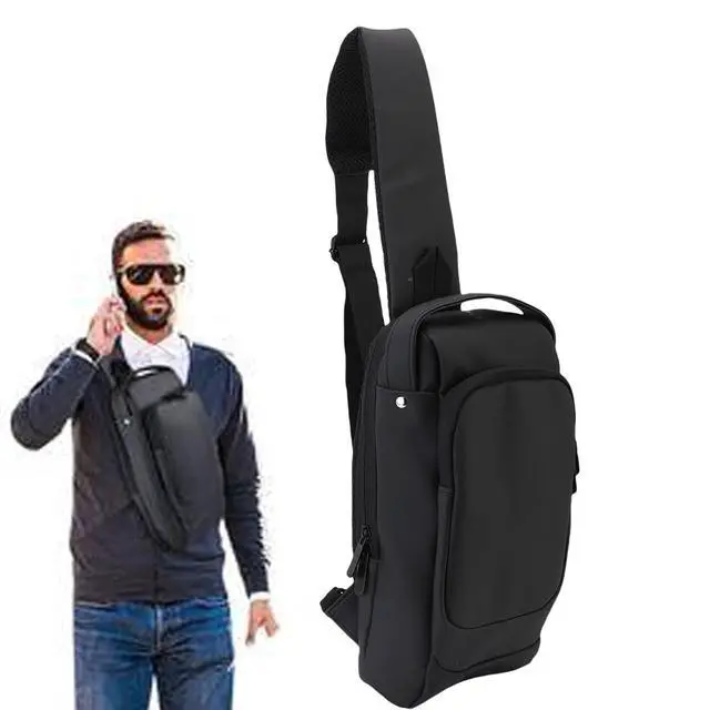 Alt view image 5 of 7 - Carrying Case for Steam Deck OLED Handheld Gaming Console, Travel Chest Carrying Gaming Pouch, Travel Bag for Consoles & Accessories with Large Storage Space, Black