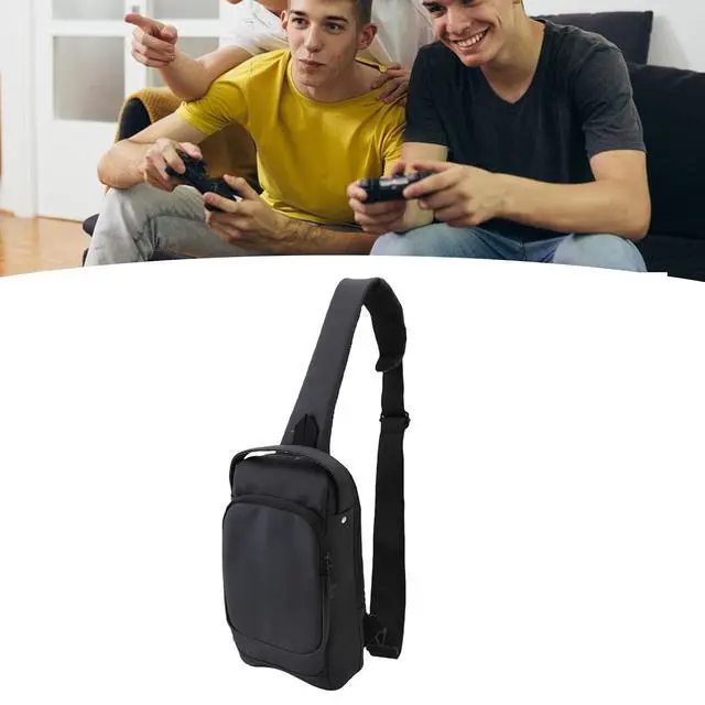 Alt view image 6 of 7 - Carrying Case for Steam Deck OLED Handheld Gaming Console, Travel Chest Carrying Gaming Pouch, Travel Bag for Consoles & Accessories with Large Storage Space, Black