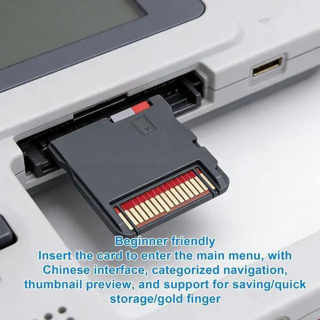 Alt view image 3 of 7 - Game Card, Built in 7800 Games Compatible with Multiple Consoles, with Chinese Interface and Quick Save, for 3DS 2DS GBA GBC FC MD GB