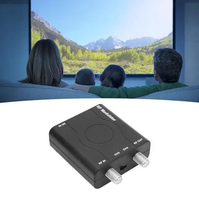 Alt view image 4 of 7 - HDMI RF Modulator Adapter, VHF RF Modulator HDMI Coaxial Converter, 1080P PLL Control of VHF Operating Frequency RFModulator for Home TV Game Console