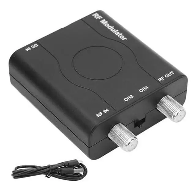 Alt view image 7 of 7 - HDMI RF Modulator Adapter, VHF RF Modulator HDMI Coaxial Converter, 1080P PLL Control of VHF Operating Frequency RFModulator for Home TV Game Console