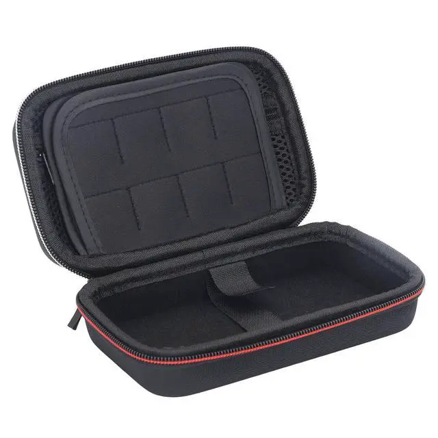 Alt view image 3 of 7 - Black Transport Nylon for 3DS 2DS XL, Shell Hard Protector of a Portable Game Console with Locations to Store Games