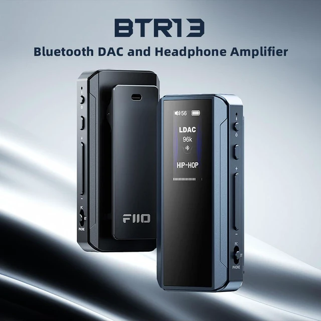 Alt view image 2 of 7 - BTR13 Bluetooth Headphone Amplifier with LDAC, aptX Adaptive, aptX HD, AAC (Dual CS43131 3.5mm Unbalanced & 4.4mm Balanced Output) (Black)