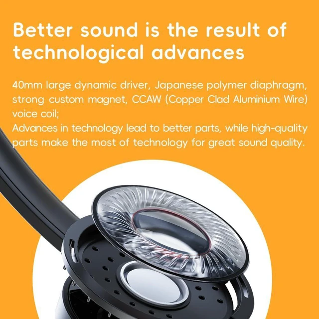 Alt view image 3 of 7 - Snowsky Wind 3.5mm ON-Ear Headphones for Recording Gaming with Microphone, 40mm Diaphragms Driver,HiFi Sound (Gold)
