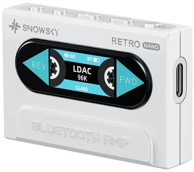 Main image of /Snowsky Retro Nano Bluetooth USB DAC AMP with LDAC, aptX Adaptive, aptX LL (3.5mm Unbalanced & 4.4mm Balanced Output) (White)