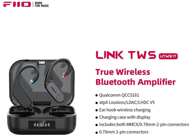 Alt view image 2 of 7 - Link TWS(UTWS17) True Wireless Bluetooth Adapter for IEMs, Bluetooth 6.0, Snapdragon Sound, aptX Lossless, LDAC, Dual AK4333 DAC,MMCX & 0.78mm 2-Pin Compatible