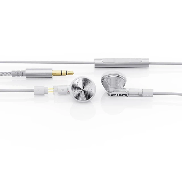 Alt view image 4 of 4 - FF1 3.5mm HiFi Music Wired Bass Earbud 14.2mm Dynamic HD Microphone Earphone for Gaming Meeting Video (Translucent)