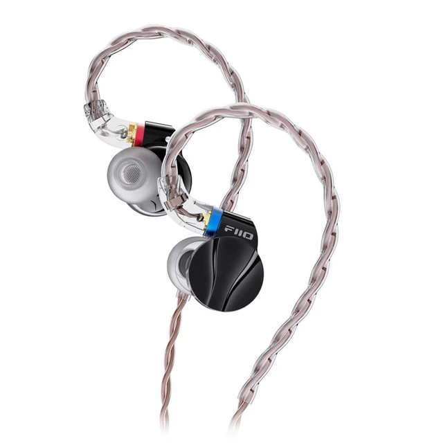 Alt view image 2 of 7 - FD15 13.8mm Magnalium DLC HiFi Dynamic Driver in-Ear Earphone with Stainless Steel Shell, Detachable MMCX Cable (Black)