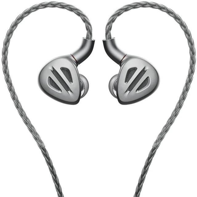 Main image of FH9 Headphones Earphone Wired High Resolution Over-The-Ear 1DD+6BA Detachable Cable Deep Bass Comes with 2.5/3.5/4.4mm Swappable Plugs for Smartphone/PC/Players/Home Audio(Titanium)