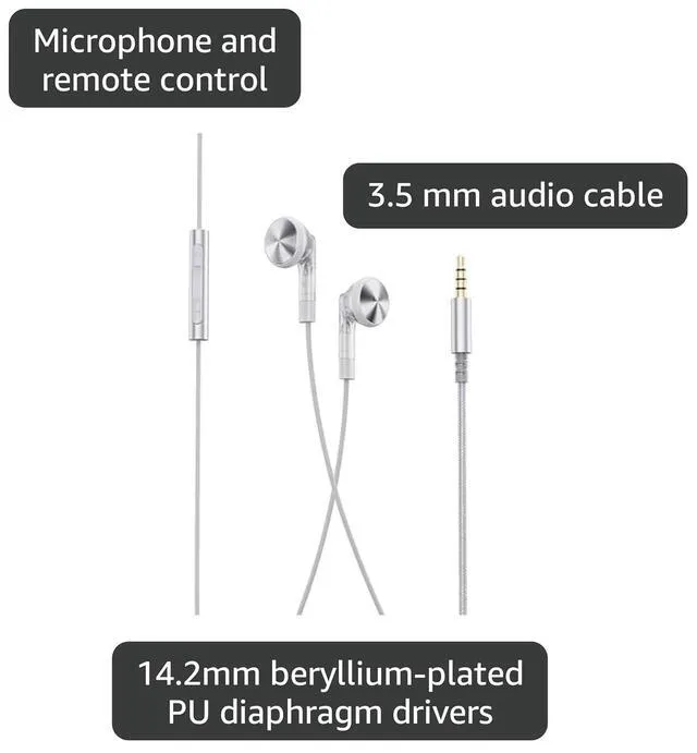 Alt view image 3 of 4 - FF1 3.5mm HiFi Music Wired Bass Earbud 14.2mm Dynamic HD Microphone Earphone for Gaming Meeting Video (Translucent)
