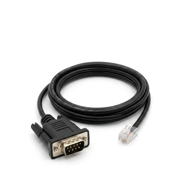 Alt view image 5 of 5 - DB9 Male to RJ11/RJ45 Cable for Siemens S7-200 PLC & Delta Inverter, 1.8m Communication Line (DB9 Male to RJ11)
