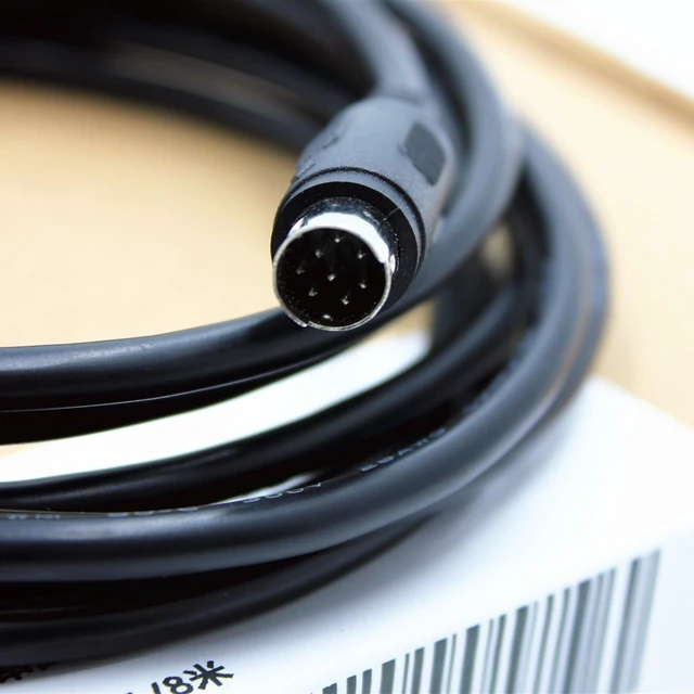 Alt view image 3 of 7 - MD8 8-pin Male to DB9 9-pin Male Cable for Mitsubishi GT11/GT15 Touch Panel with FX3U/FX2N/FX1N Cable GT01-C30R4-8P RS422 Programming Control Cable Data Cable-1.8 Meters
