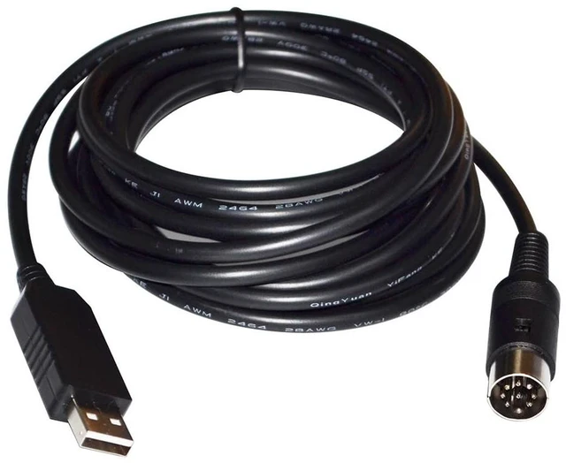 Main image of USB to 8-Pin DIN Cable for OHAUS i10 Balance, 1.8m RS232 PC Communication Cable