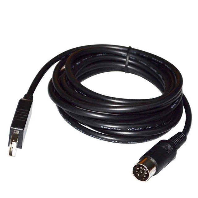Alt view image 2 of 3 - USB to 8-Pin DIN Cable for OHAUS i10 Balance, 1.8m RS232 PC Communication Cable