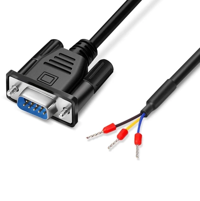 Main image of DB9 RS232 Serial Cable, 9-Pin 3-Core Straight-Through for Maximize Signal Integrity in PC & Industrial Use (Nickel-Plated - Male, 10 Meter)