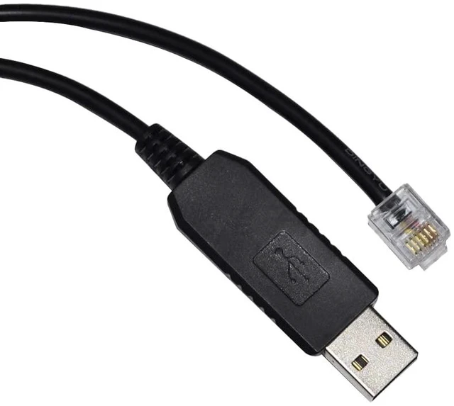 Alt view image 2 of 5 - USB to RJ11 6-Pin Cable for BIXOLON SRP Printer, 1.8m RS232 PC Link Cable