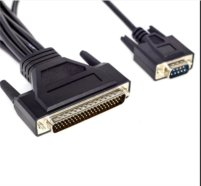 Alt view image 2 of 7 - DB62 to 8X DB9 RS232 Serial Cable, 1-Male to 8-Male Breakout Adapter Wire for PCI-E Multi-Port Serial Communication Cards (0.45 Meters)