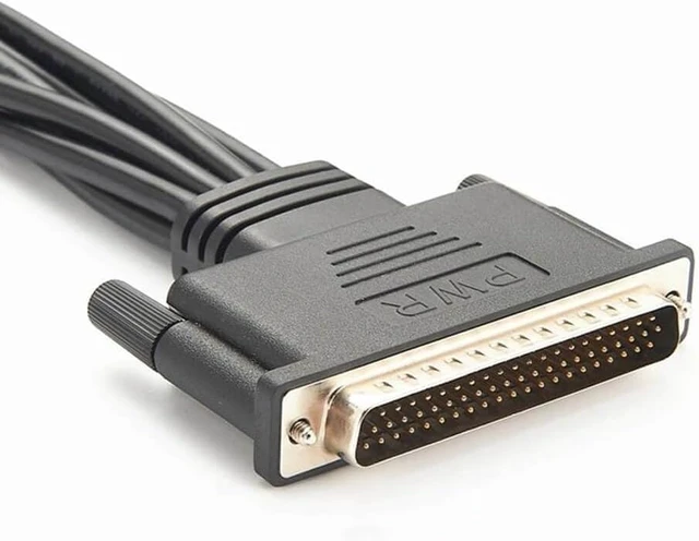 Alt view image 3 of 7 - DB62 to 8X DB9 RS232 Serial Cable, 1-Male to 8-Male Breakout Adapter Wire for PCI-E Multi-Port Serial Communication Cards (0.45 Meters)