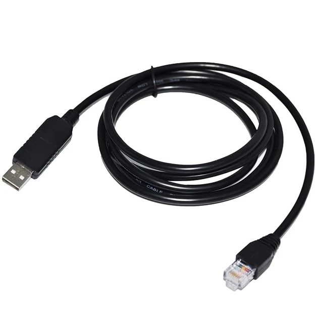 Alt view image 2 of 4 - EQMOD Cable for SKYWATCHER HEQ5/EQ6/AZGTI Mount, 1.8m Motor Hand Control Upgrade Line (USB to RJ45 Adapter for EQ3/5/6/8)
