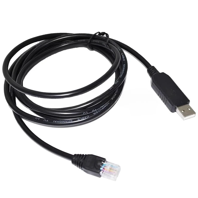 Alt view image 4 of 4 - EQMOD Cable for SKYWATCHER HEQ5/EQ6/AZGTI Mount, 1.8m Motor Hand Control Upgrade Line (USB to RJ45 Adapter for EQ3/5/6/8)