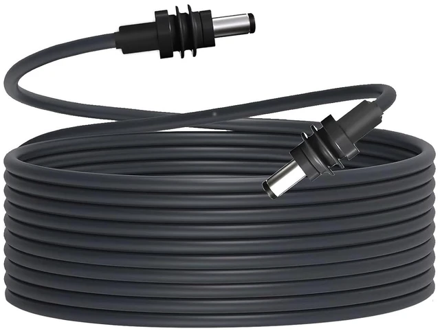 Main image of DC5521 Power Extension Cable for Starlink Mini,50FT Waterproof DC 5521 Cord, DC Male to Male Extension Cable for Starklink Mini Work (Male to Male 50 FT)