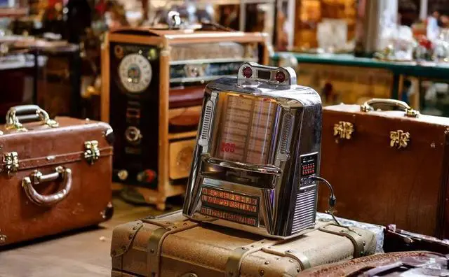 Alt view image 6 of 7 - 200 Wall-O-Matic Table Jukebox Wallbox Wireless Bluetooth Speaker FM Radio SD USB Retro American Diner Style Tabletop