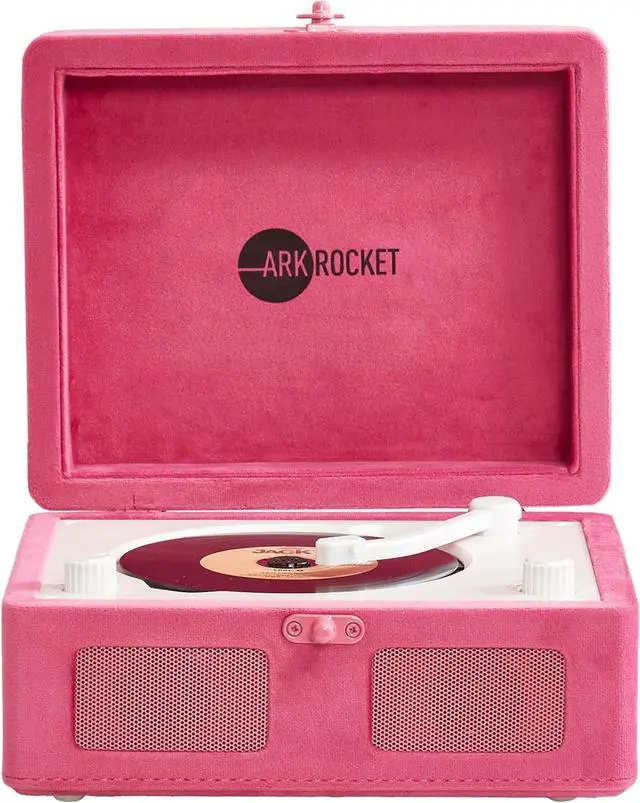Main image of Portable CD Player & Bluetooth Speaker - Retro Rechargeable Mini CD Player with FM Radio USB AUX-in & Headphone Jack Compact Personal Music Player for Home Kids Gift (Hot Pink Velvet)