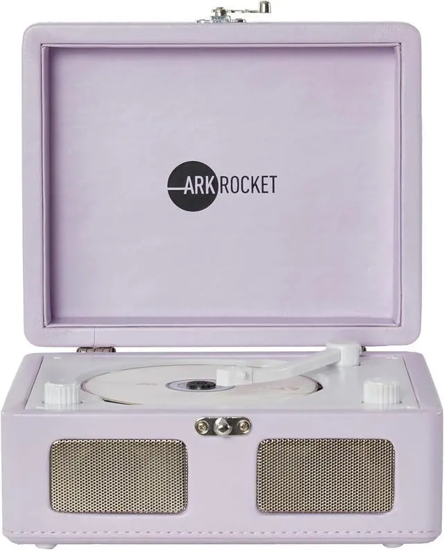 Main image of Portable CD Player & Bluetooth Speaker - Retro Rechargeable Mini CD Player with FM Radio USB AUX-in & Headphone Jack Compact Personal Music Player for Home Kids Gift (Lavender)