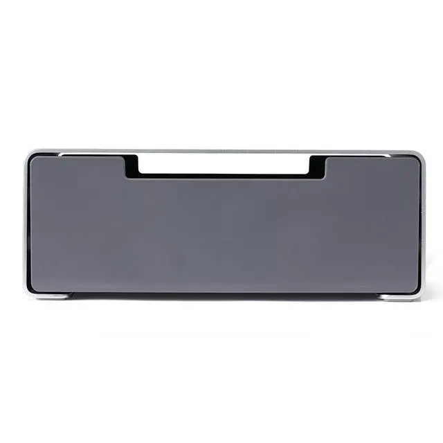 Alt view image 2 of 7 - L26 Aluminum Monitor Stand Riser with Drawer, Adjustable Height Desktop Stand for Monitors & Laptops up to 15.6 Inch, Ergonomic Stand with Storage for Home Office