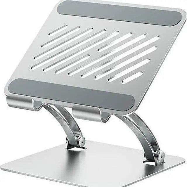 Main image of T84-1 Portable Folding Aluminum Tablet Stand, Gaming Desktop Holder for 4-16.5 Inch Tablets & Phones, Adjustable Angle Game Support Stand, Silver