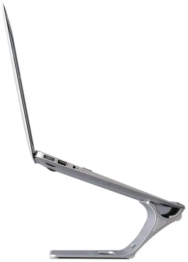 Main image of N96 Aluminum Floating Laptop Stand, Ergonomic Ventilated Notebook Riser Open-Frame Ventilated Notebook Riser Gray