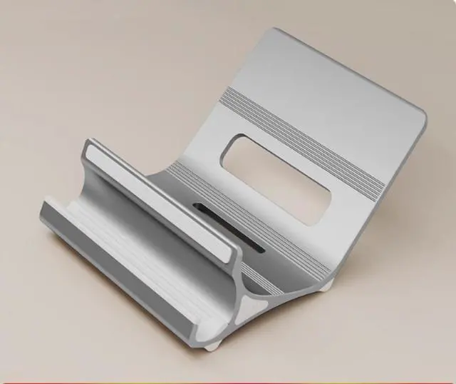 Alt view image 2 of 7 - N96 Aluminum Floating Laptop Stand, Ergonomic Ventilated Notebook Riser Open-Frame Ventilated Notebook Riser Gray