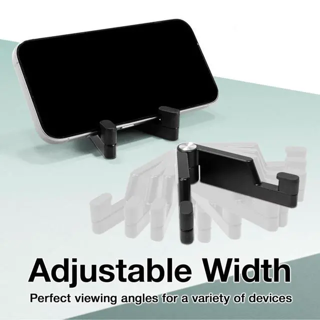 Alt view image 3 of 7 - T87 Adjustable Foldable Aluminum Tablet & Phone Stand - Black