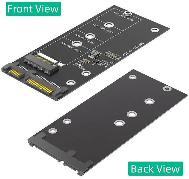 Main image of M.2 to SATA 3.0 adapter card, M2 NGFF SSD solid-state drive to SATA interface conversion card adapter connector