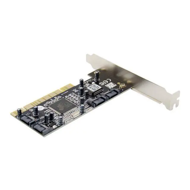 Alt view image 4 of 6 - PCI to SATA RAID Controller Card 4 Port Expansion Adapter, Silicon Image 3114 Chipset SATA Hard Drive Expansion Card RAID 0/1 Support