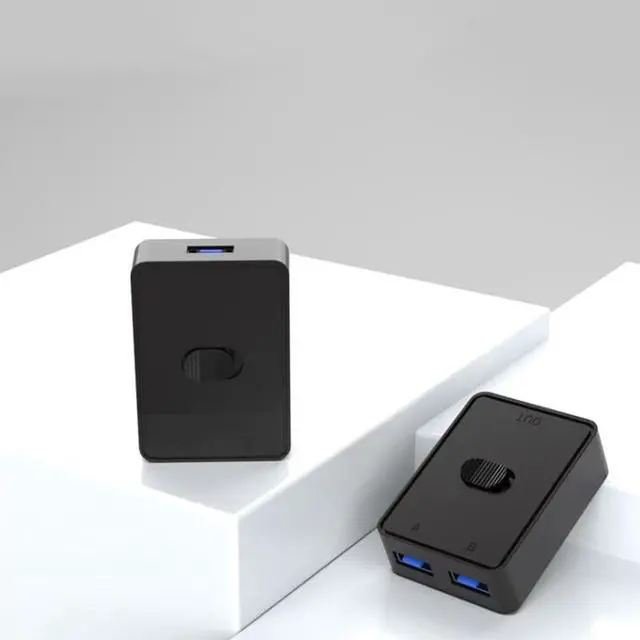 Alt view image 7 of 7 - USB 3.0 Sharing Switch 2 in 1 Out or 1 in 2 Out Manual Selector, Unpowered USB Device Switcher for Printer Scanner Keyboard Mouse Compatible with Windows Mac Linux Plug and Play Push Button Toggle