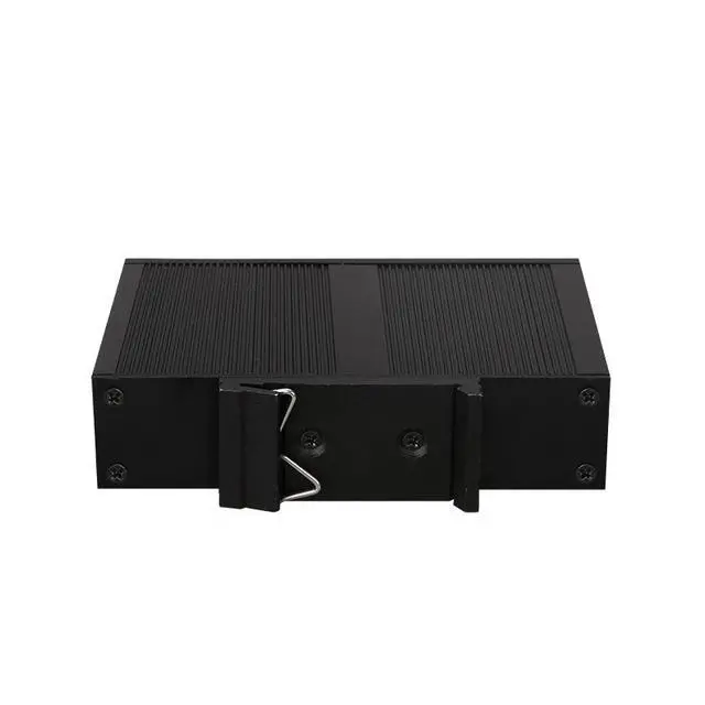 Alt view image 3 of 7 - 5 Port Industrial Grade Ethernet Switch 100Mbps Unmanaged DIN Rail Network Hub, Metal Housing Wide Voltage DC 5-58V Lightning Protection Temperature Resistant for Factory Automation Security Camera Sy