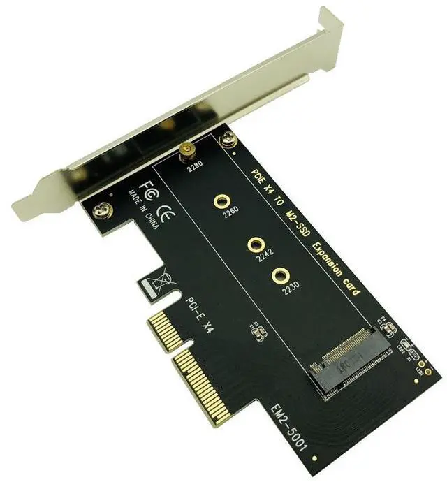 Main image of NVMe M.2 to PCIe 3.0 x4 Adapter Card M Key SSD Converter, PCI Express Expansion Card for M.2 NVMe SSD Desktop PC Workstation Server Does Not Support SATA NGFF