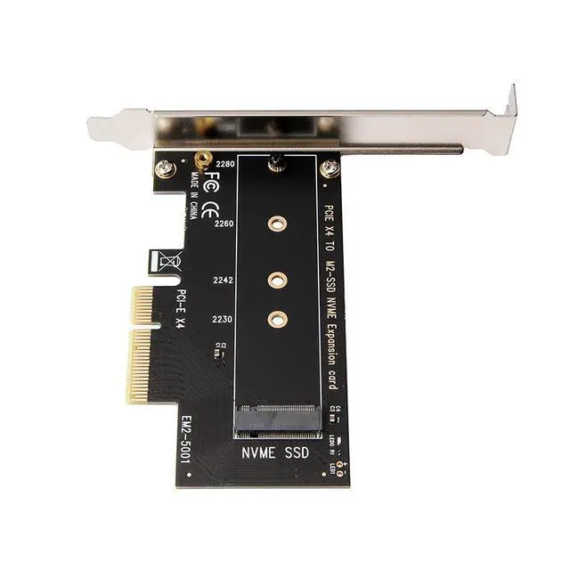 Alt view image 3 of 7 - NVMe M.2 to PCIe 3.0 x4 Adapter Card M Key SSD Converter, PCI Express Expansion Card for M.2 NVMe SSD Desktop PC Workstation Server Does Not Support SATA NGFF