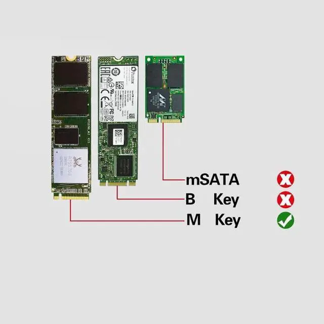 Alt view image 6 of 7 - NVMe M.2 to PCIe 3.0 x4 Adapter Card M Key SSD Converter, PCI Express Expansion Card for M.2 NVMe SSD Desktop PC Workstation Server Does Not Support SATA NGFF