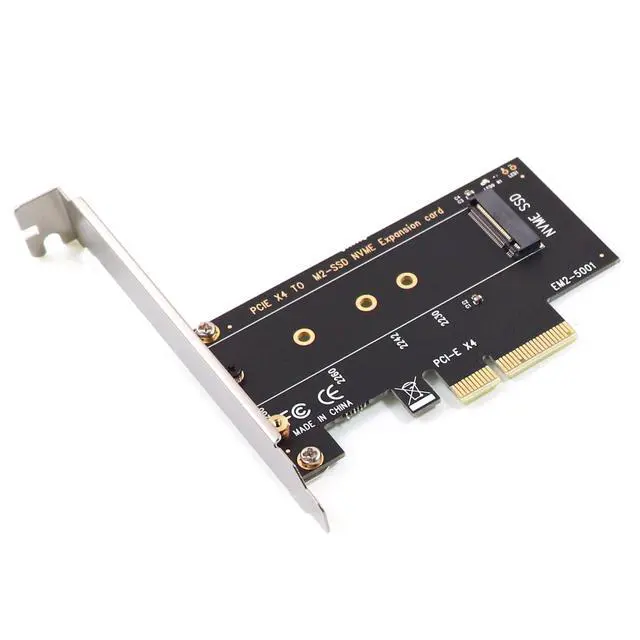 Alt view image 2 of 7 - NVMe M.2 to PCIe 3.0 x4 Adapter Card M Key SSD Converter, PCI Express Expansion Card for M.2 NVMe SSD Desktop PC Workstation Server Does Not Support SATA NGFF