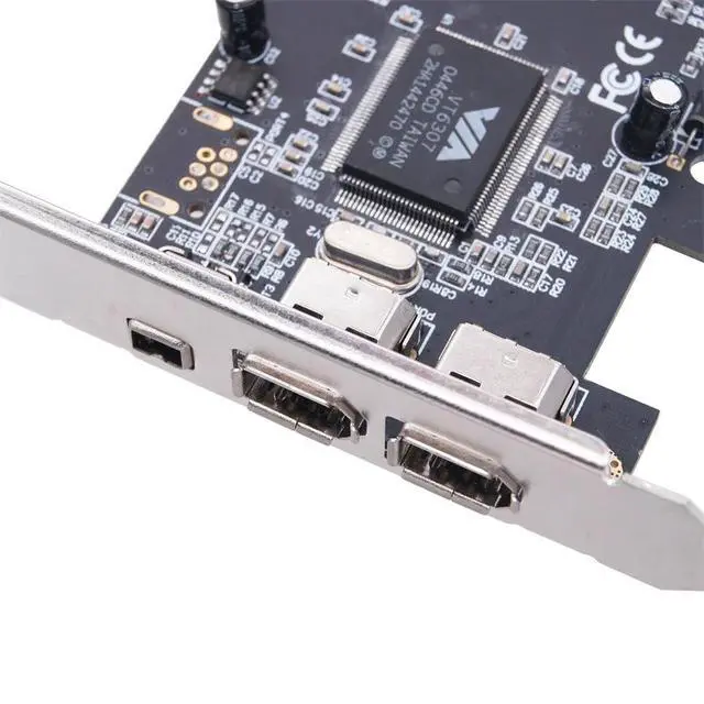 Alt view image 2 of 6 - PCI-E 1394 FireWire Video Capture Card 3-Port DV Camera Adapter, PCIe 1X Interface, IEEE 1394a, Plug & Play (No Driver Required)