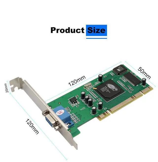 Alt view image 6 of 7 - ATI Rage XL 8MB PCI Internal Graphics Card VGA Port Display Adapter for Desktop PC, Standard PCI Slot, Monitor Connectivity, Video Signal Card for Legacy Systems