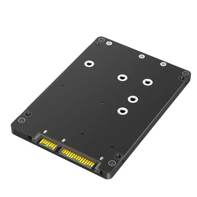 Alt view image 2 of 7 - M.2 SSD to SATA3 External Adapter Enclosure 2-in-1 Converter for NGFF & mSATA Drives, SATA III Portable Hard Drive Case, Dual-Use Design