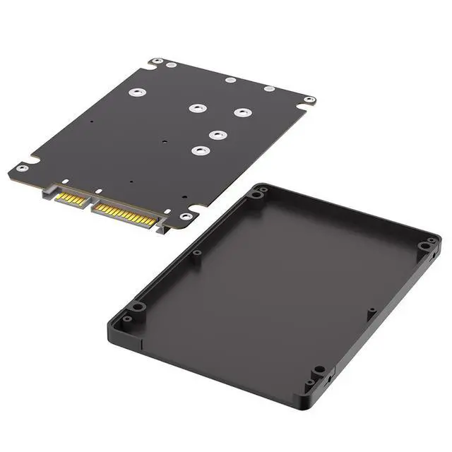 Alt view image 3 of 7 - M.2 SSD to SATA3 External Adapter Enclosure 2-in-1 Converter for NGFF & mSATA Drives, SATA III Portable Hard Drive Case, Dual-Use Design
