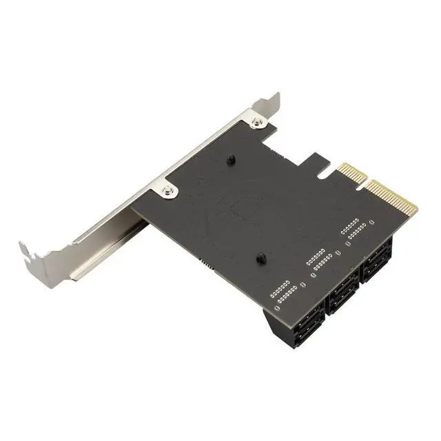 Alt view image 7 of 7 - 6-Port PCIe to SATA 3.0 Expansion Card ASMedia ASM1166 Chipset, 6Gbps Transfer Speed, PCI-Express 3.0 Gen3 x4, SATA III Adapter for HDD/SSD Storage